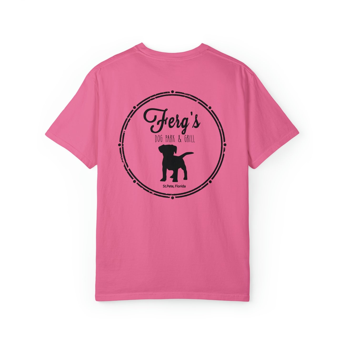 Ferg's Dog Park - Unisex Garment-Dyed T-shirt