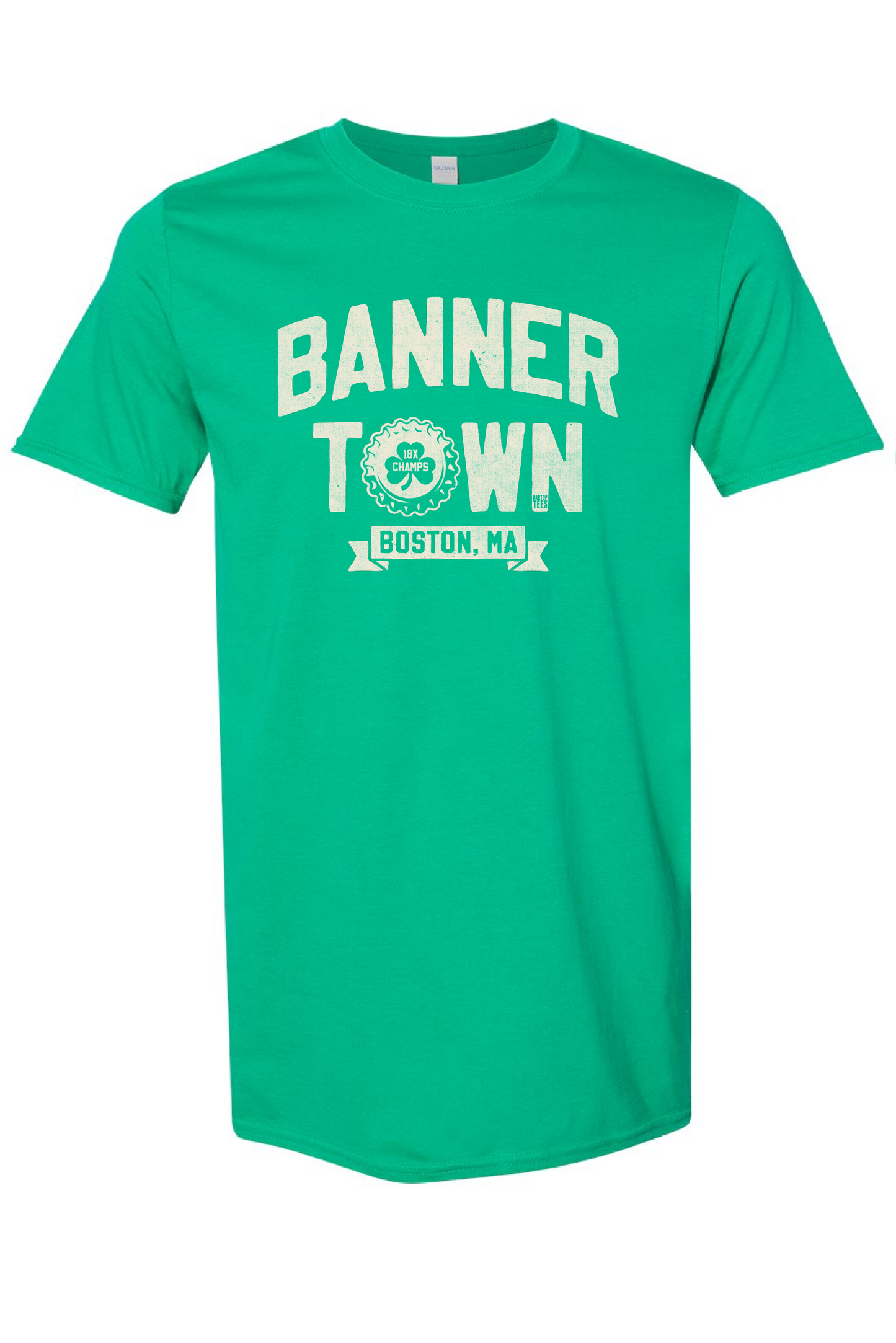 Boston Banner Town 100% Cotton T-Shirt - Mens