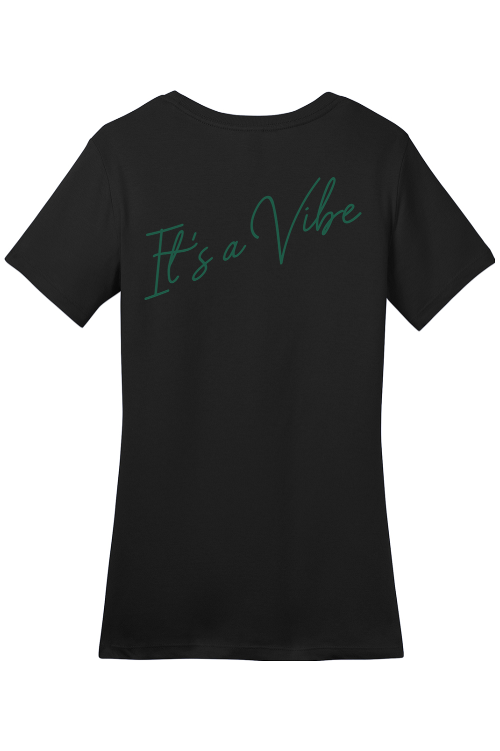 Velvet Vine Cafe Green It's a Vibe Cotton T-Shirt - Women's
