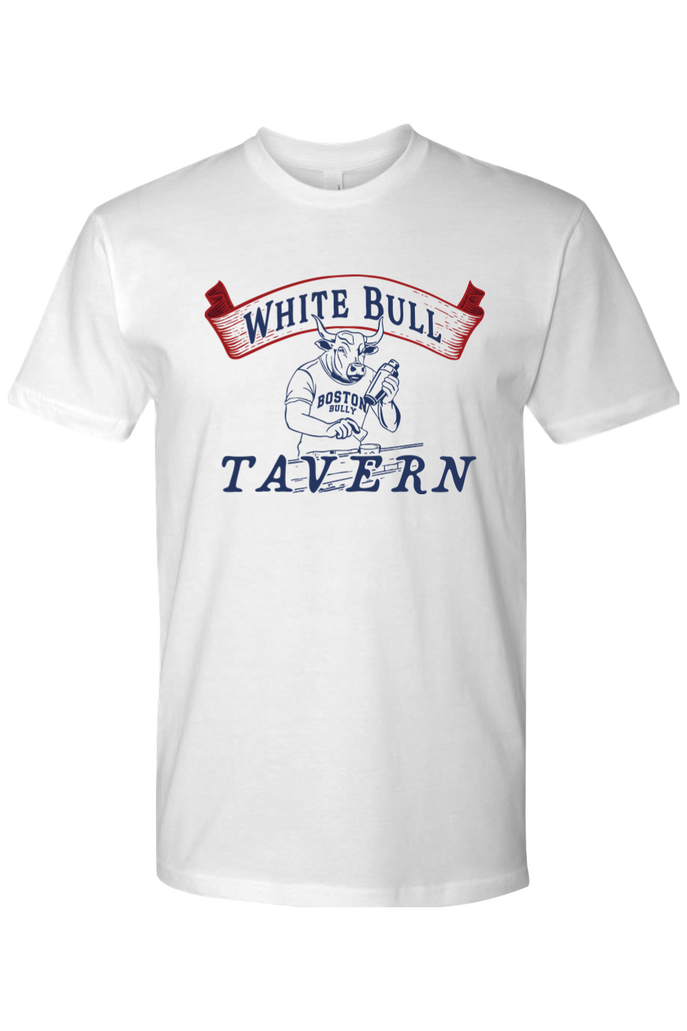 White Bull Tavern "Boston Bully" 100% Cotton T-Shirt - Mens
