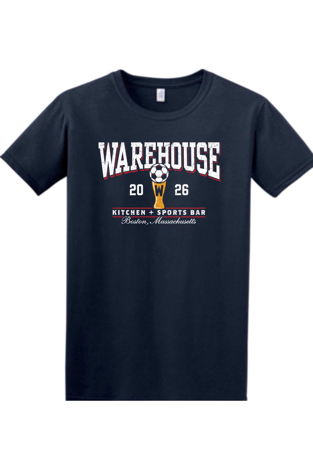 Warehouse Kitchen + Sports Bar Soccer Cotton/Poly T-Shirt - Mens
