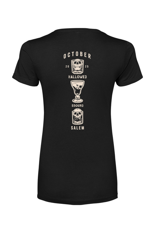 Hallowed Ground Skull October 2025 Cotton Blend T-Shirt - Women's