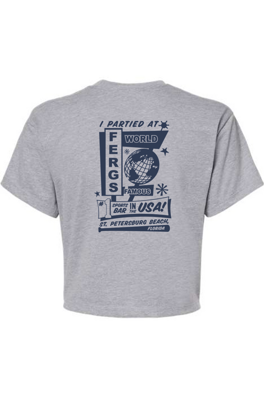 I Partied at Ferg's Crop T-Shirt - Women's