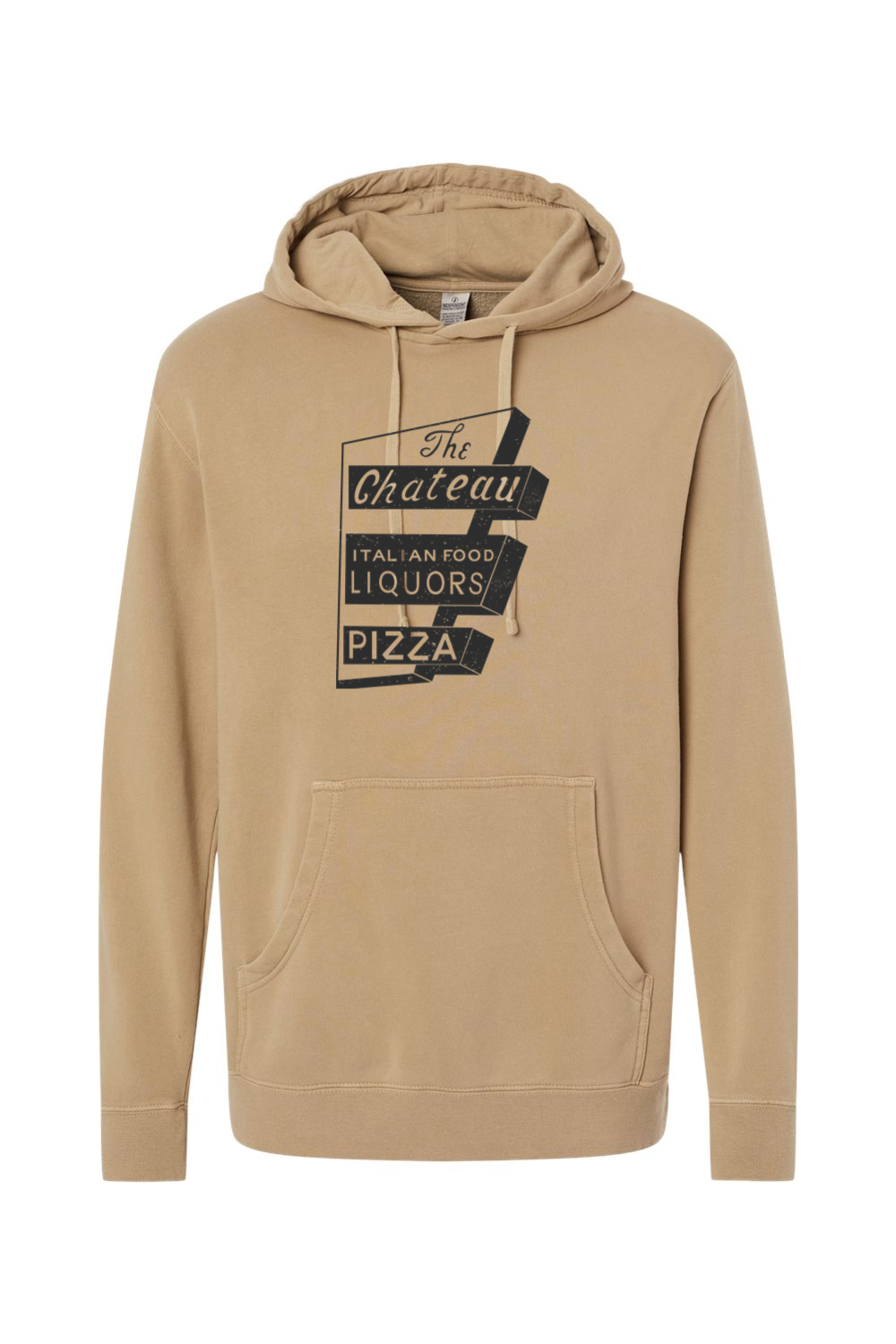 Chateau Throwback Sign Pigment-Dyed Hoodie - Mens Adult