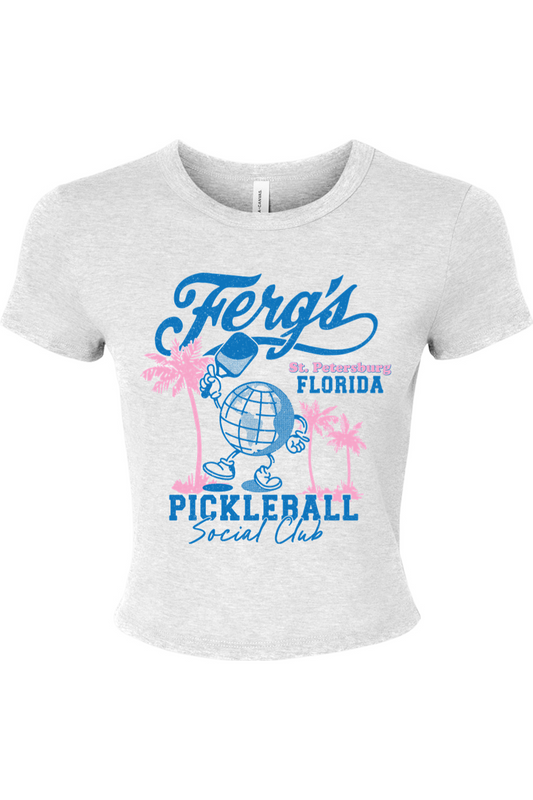 Ferg's Pickleball Social Club Color Rib Baby Tee - Women's *Limited Stock*