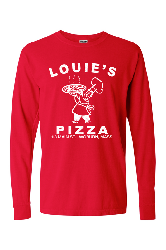 Louie's Pizza Comfort Colors Long Sleeve T-Shirt - Mens