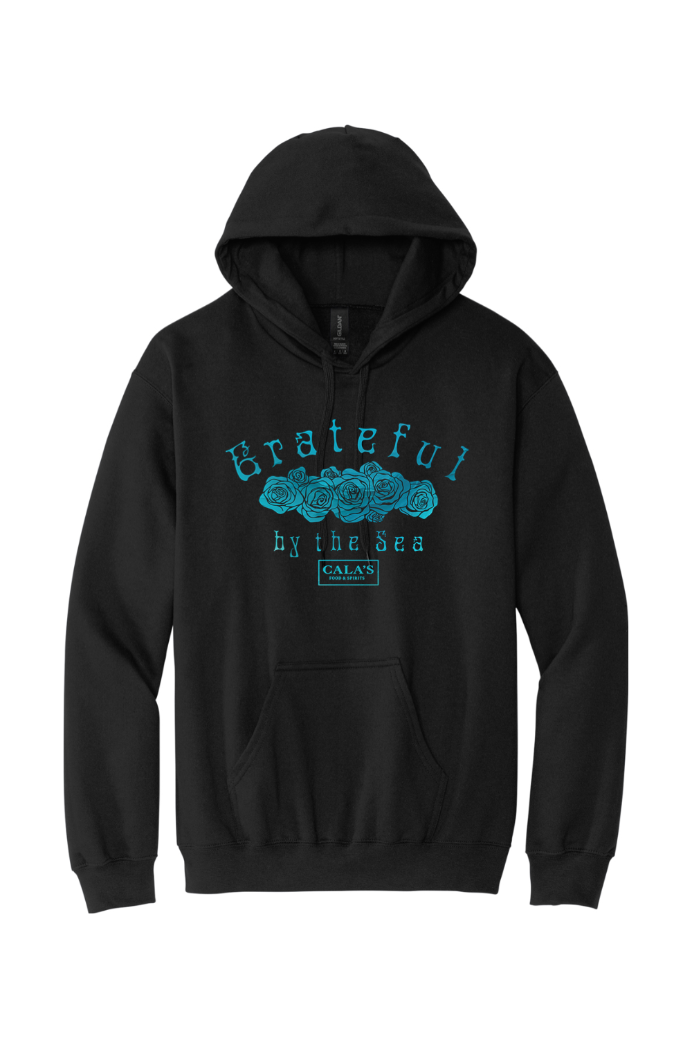 Cala's Grateful by the Sea Mens Hooded Sweatshirt