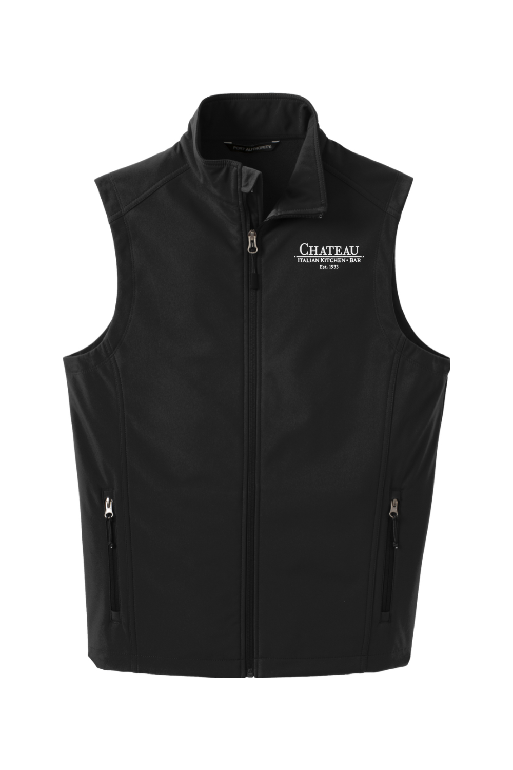 Chateau Italian Kitchen & Bar Embroidered Core Soft Shell Vest - Mens