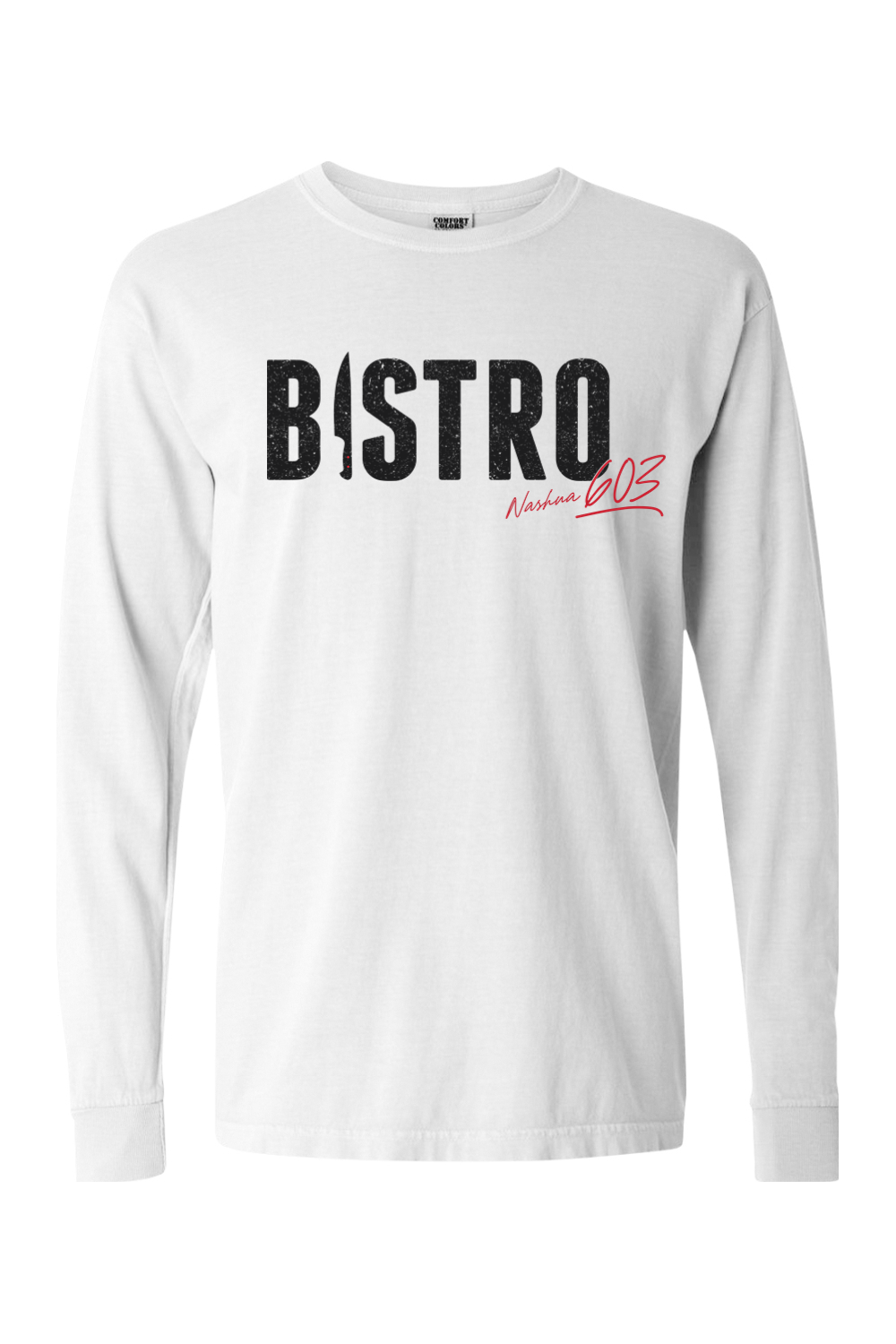 Bistro 603 Script Comfort Colors Long Sleeve T-Shirt - Men's