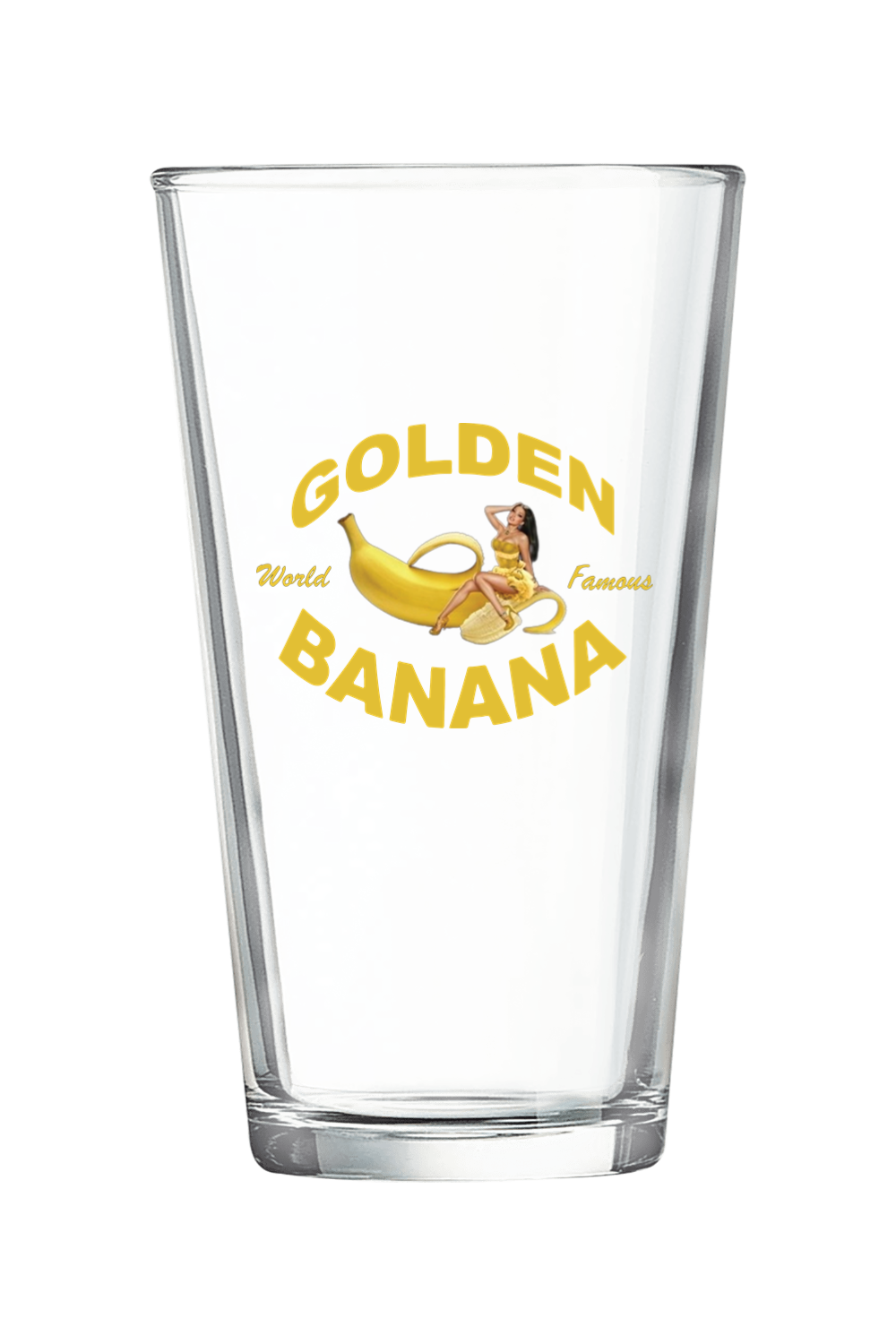 Golden Banana 16 oz. Pint Glass