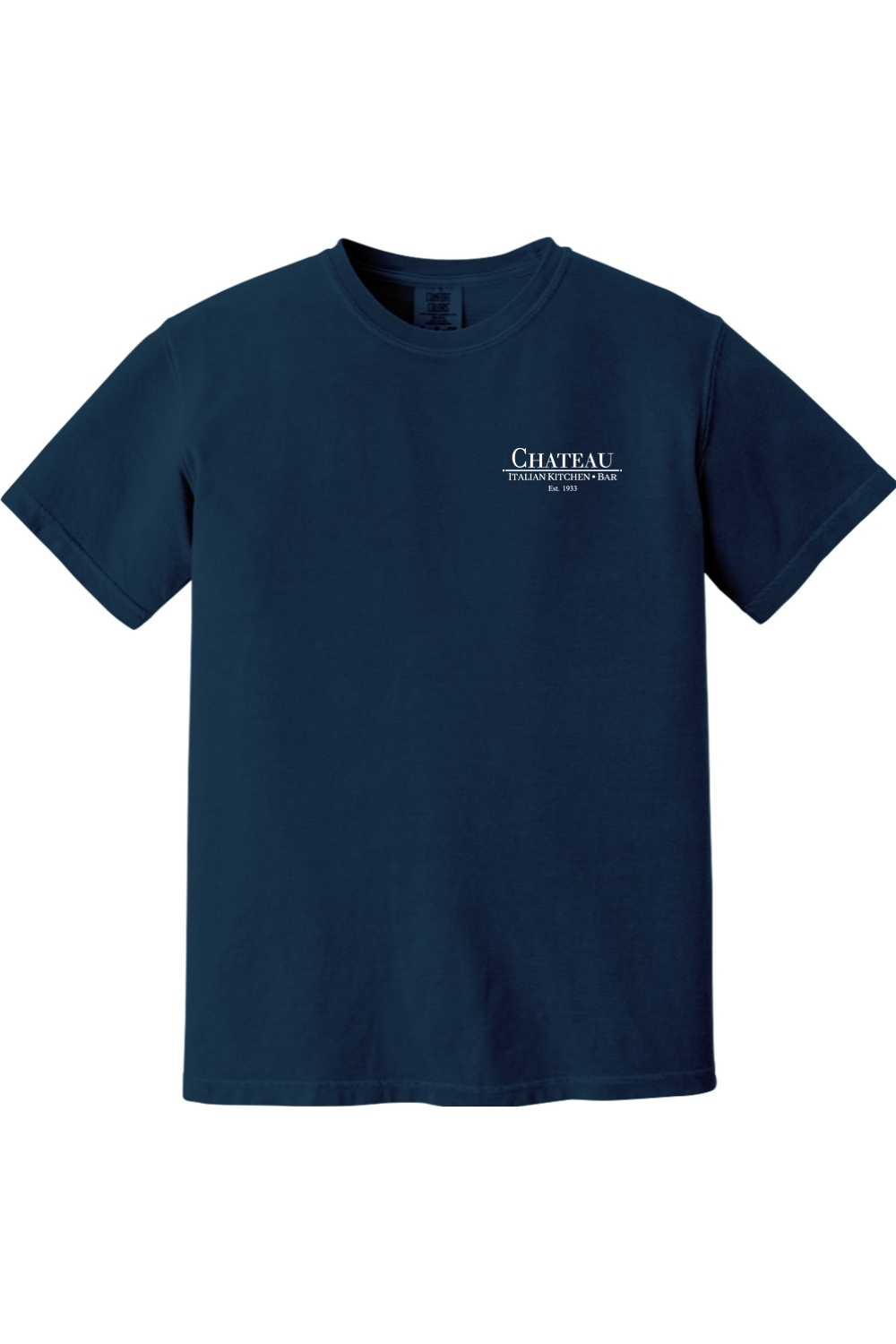 Chateau Italian Kitchen & Bar Small Logo Comfort Colors T-Shirt - Mens Adult