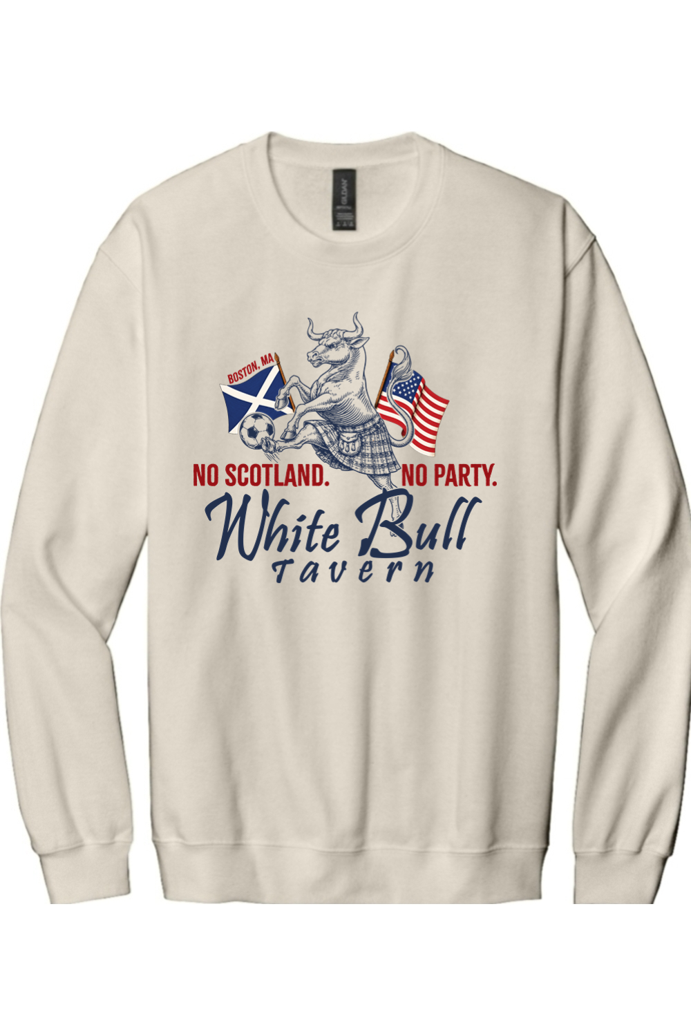 White Bull "No Scotland. No Party." Crewneck Sweatshirt