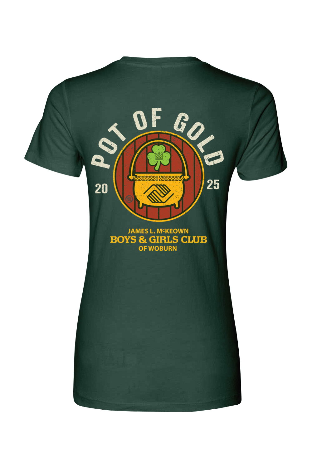 Lucky's Irish Red & Pot of Gold 2025 - Supporting McKeown Boys & Girls Club of Woburn - Women's T-Shirt