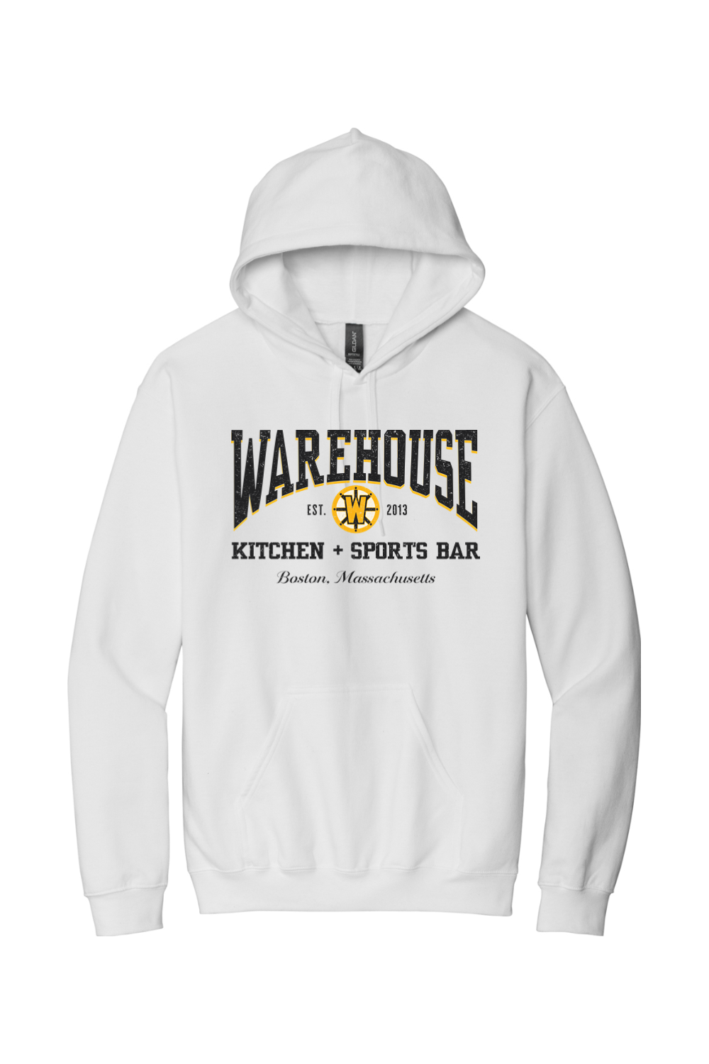 Warehouse Kitchen + Sports Bar Boston Black & Gold Standard Hoodie - Mens