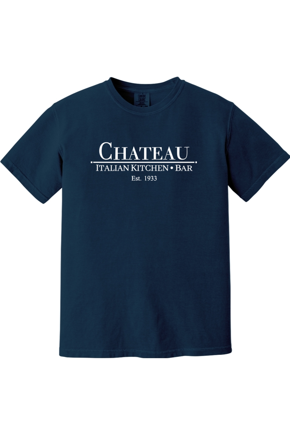 Chateau Italian Kitchen & Bar Large Logo Comfort Colors T-Shirt - Mens Adult