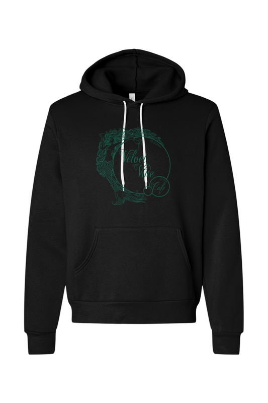 Velvet Vine Green Sponge Fleece Hoodie - Unisex