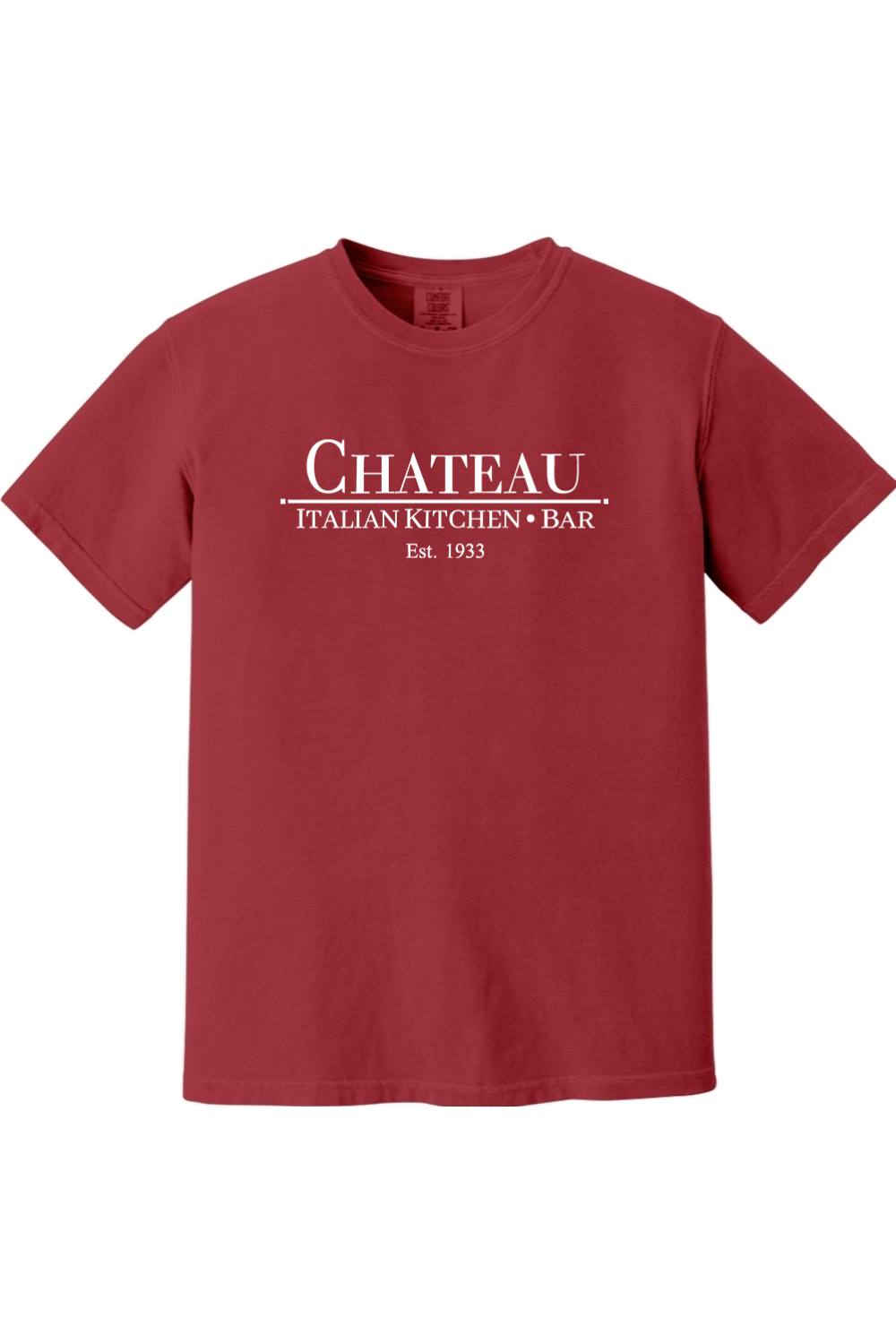 Chateau Italian Kitchen & Bar Large Logo Comfort Colors T-Shirt - Mens Adult