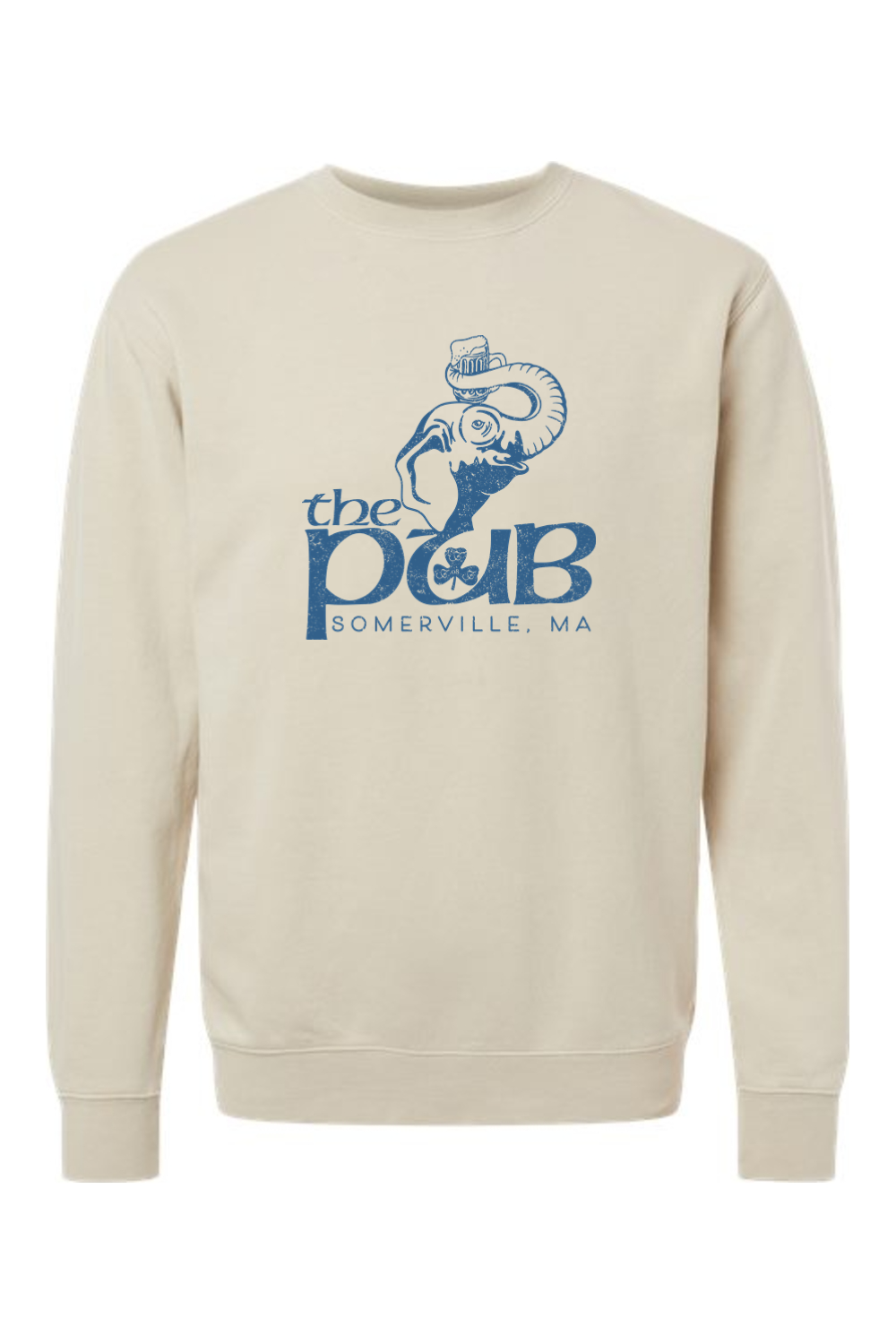 The Pub Elephant Pigment-Dyed Crewneck Sweatshirt - Mens
