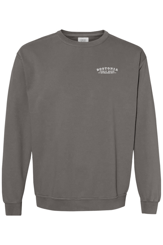 Bostonia Embroidered Unisex Crewneck Sweatshirt