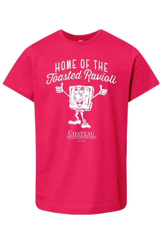 Chateau Home of the Toasted Ravioli Cotton *Spring Colors* T-Shirt - Youth