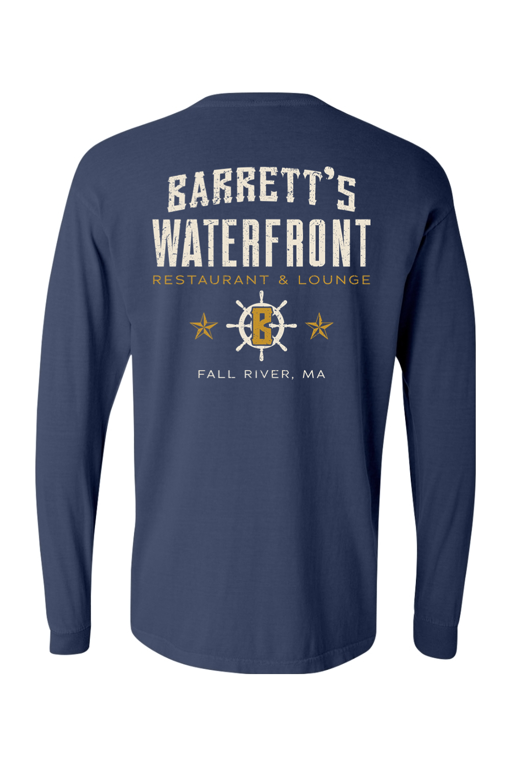 Barrett's Waterfront Lounge Comfort Colors Long Sleeve T-Shirt - Mens