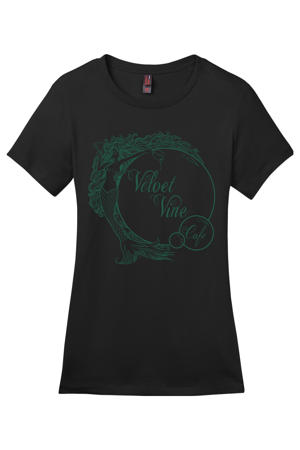 Velvet Vine Cafe Green It's a Vibe Cotton T-Shirt - Women's