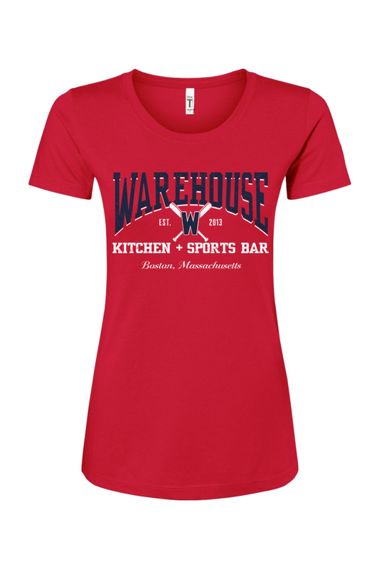 Warehouse Kitchen + Sports Bar Baseball Cotton Blend T-Shirt - Women's