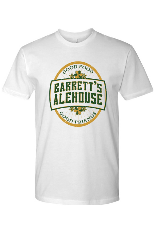 Barrett's Alehouse Throwback Logo with Clover