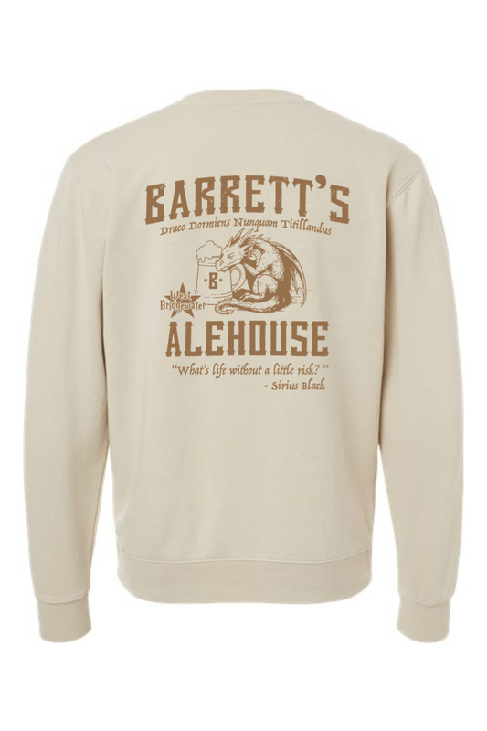 Barrett's Alehouse Dragon's Blood Pigment-Dyed Crewneck Sweatshirt - Unisex