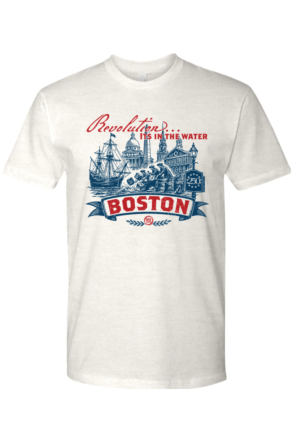 Boston: Revolution..It's in the Water Cotton T-Shirt - Men's
