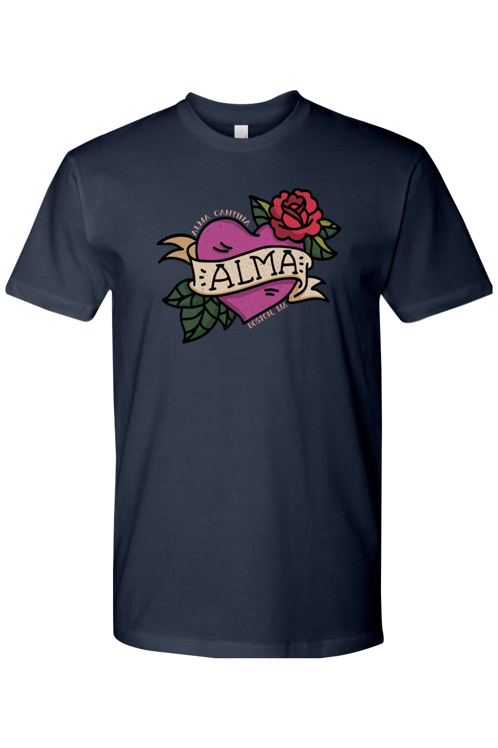 Alma Cantina Mens T-Shirt - Traditional Heart