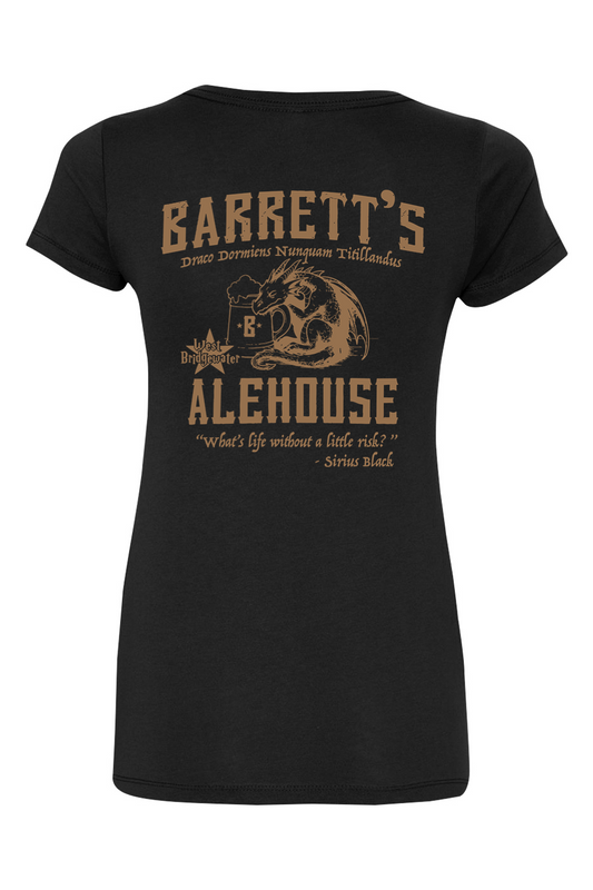 Barrett's Alehouse Dragon's Blood Cotton Blend V-Neck T-Shirt - Women's