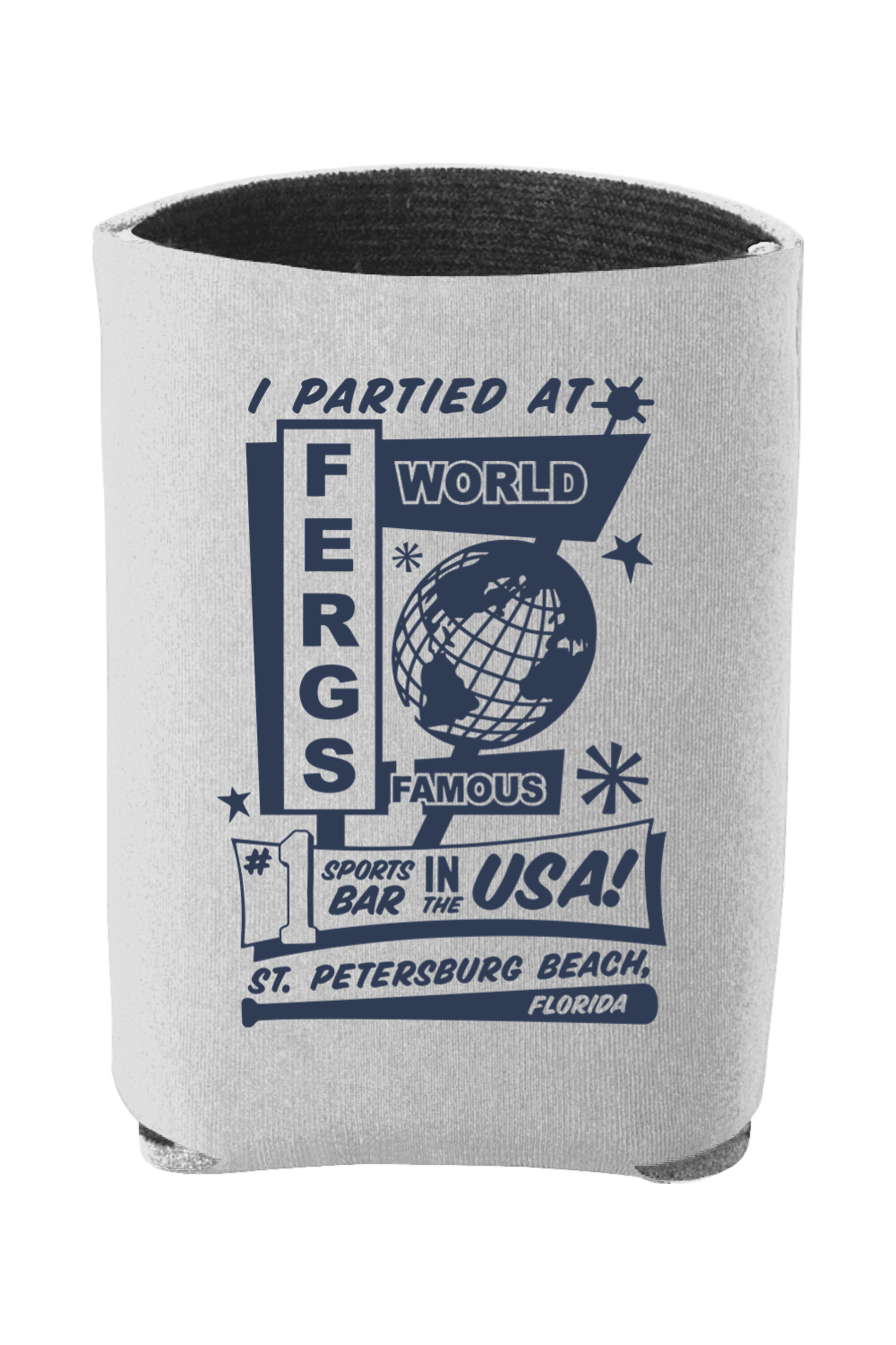 I Partied at Ferg's Insulated Can Cooler