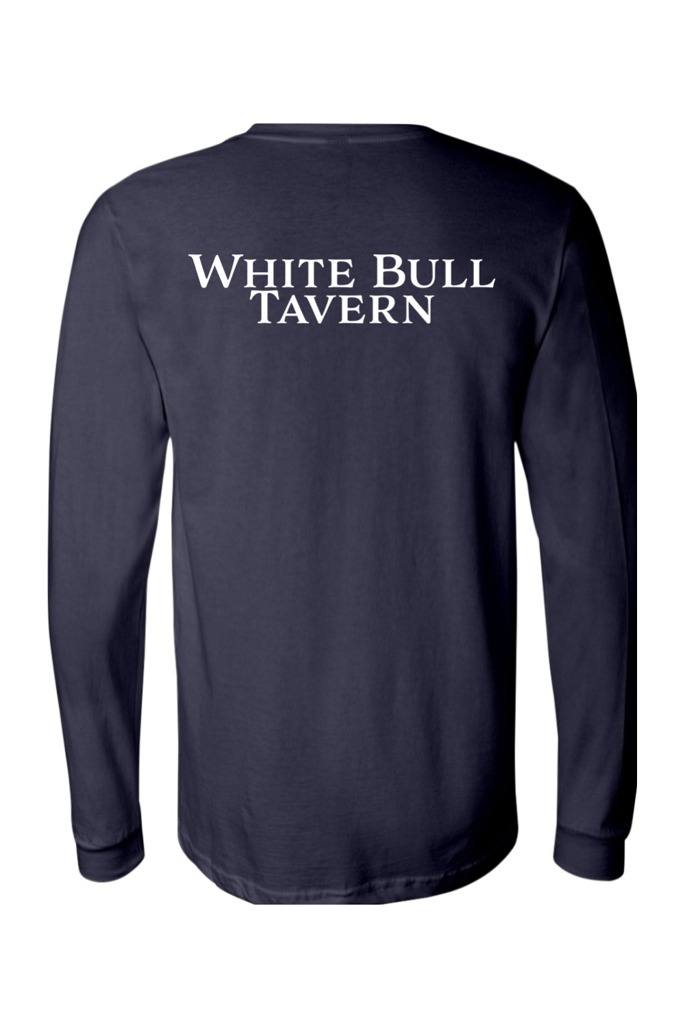 White Bull Boston Long Sleeve Cotton T-Shirt - Mens