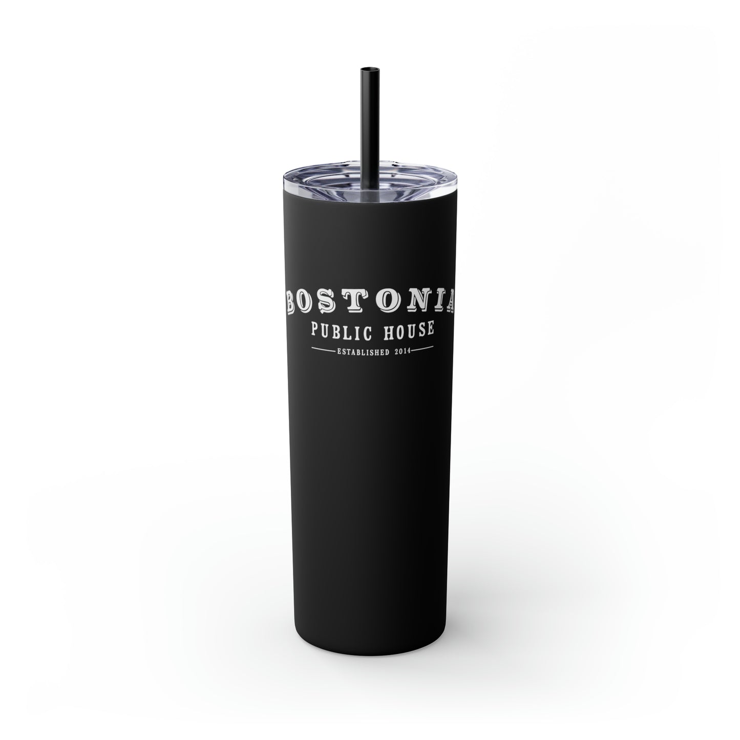 Bostonia Skinny Tumbler with Straw, 20oz