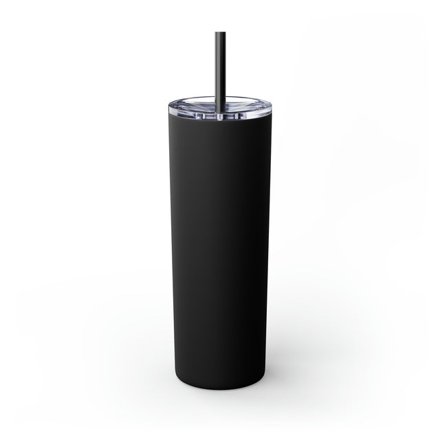 Bostonia Skinny Tumbler with Straw, 20oz