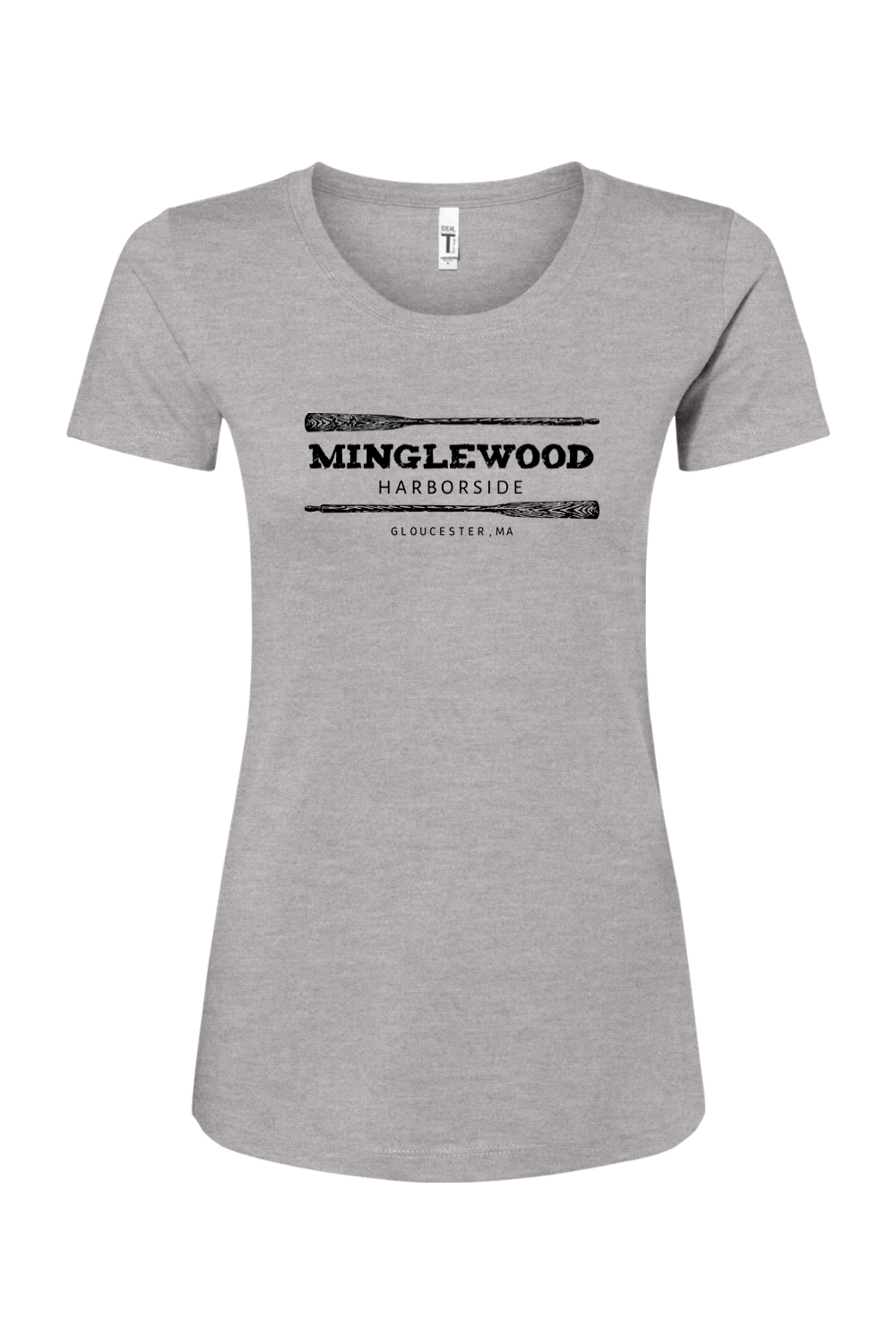 Staff Uniform - Minglewood Black Logo Women's Cotton Blend T-Shirt