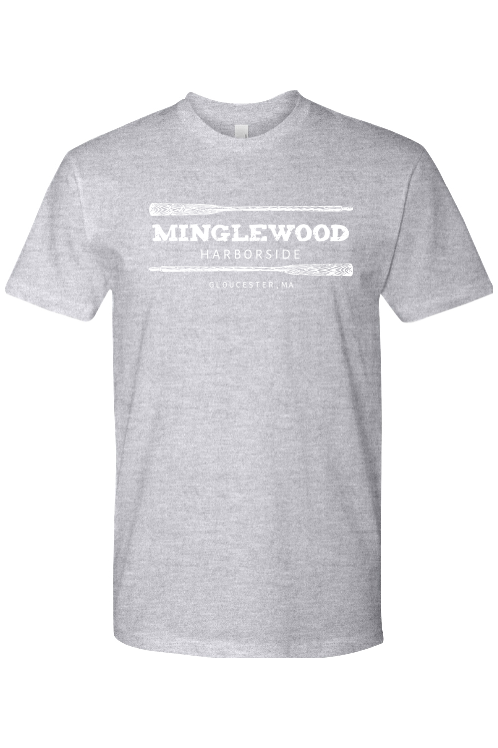 Staff Uniform - Minglewood White Logo Mens Cotton T-Shirt