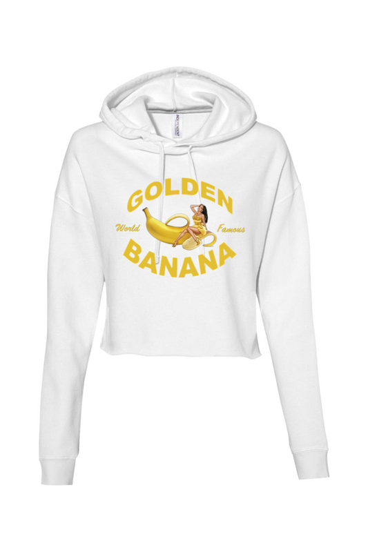 Golden Banana Women’s Cropped Hooded Sweatshirt