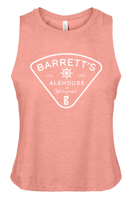 Barrett's Alehouse & Waterfront Women's Racerback Cropped Tank