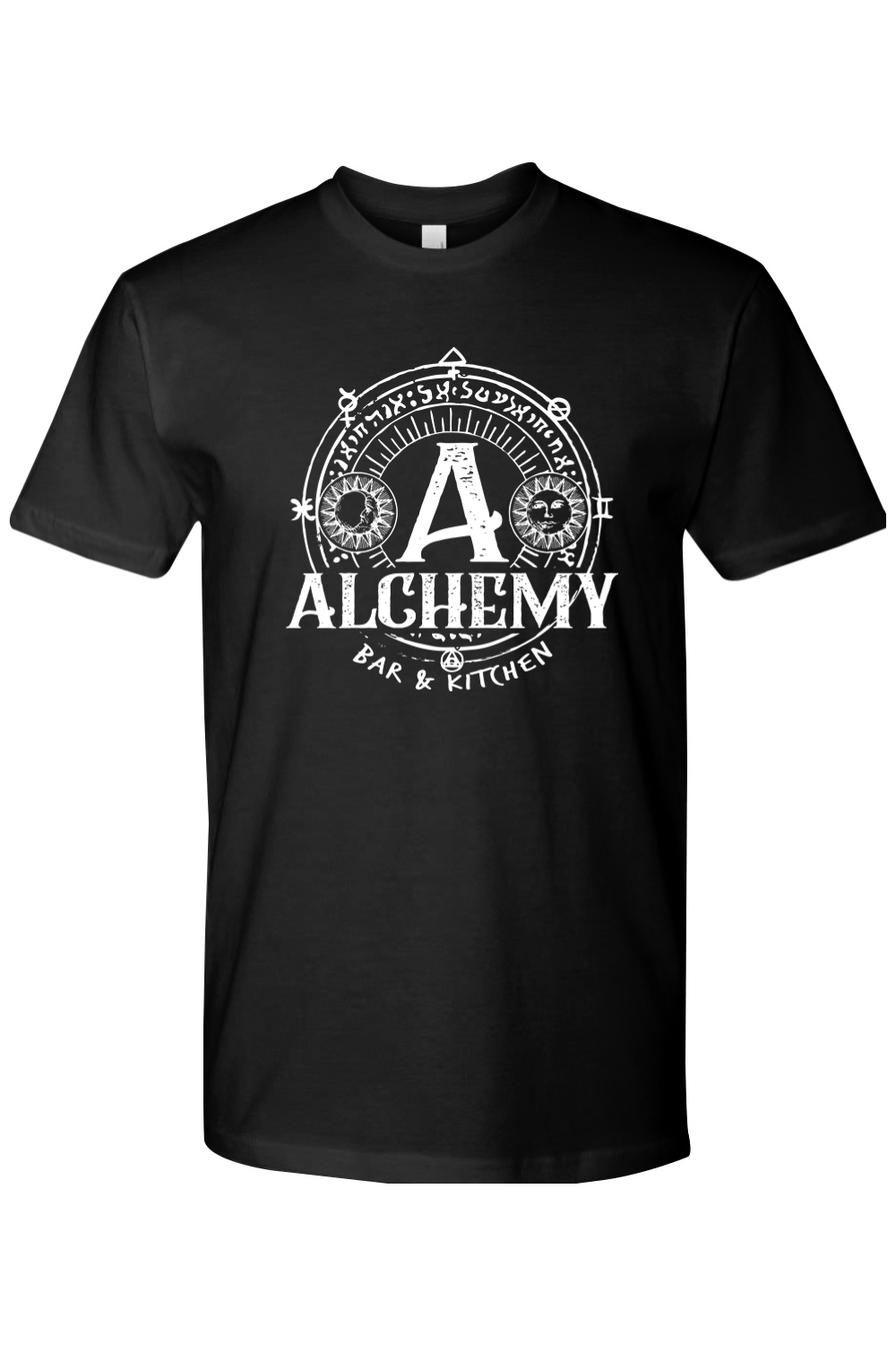 Staff Uniform - Alchemy White Logo Mens Cotton T-Shirt