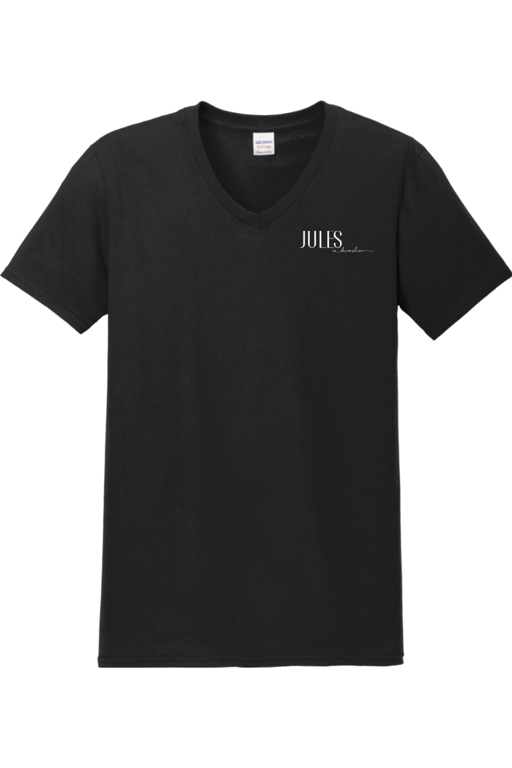 Jules on Devonshire Mens V-Neck T-Shirt