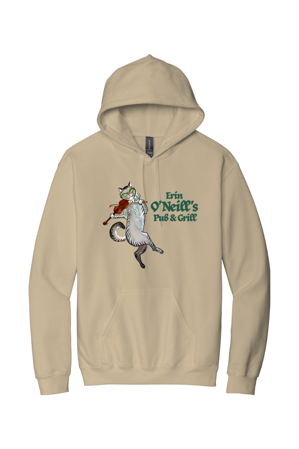 Erin O'Neill's Cat Light Colored Hoodie - Mens