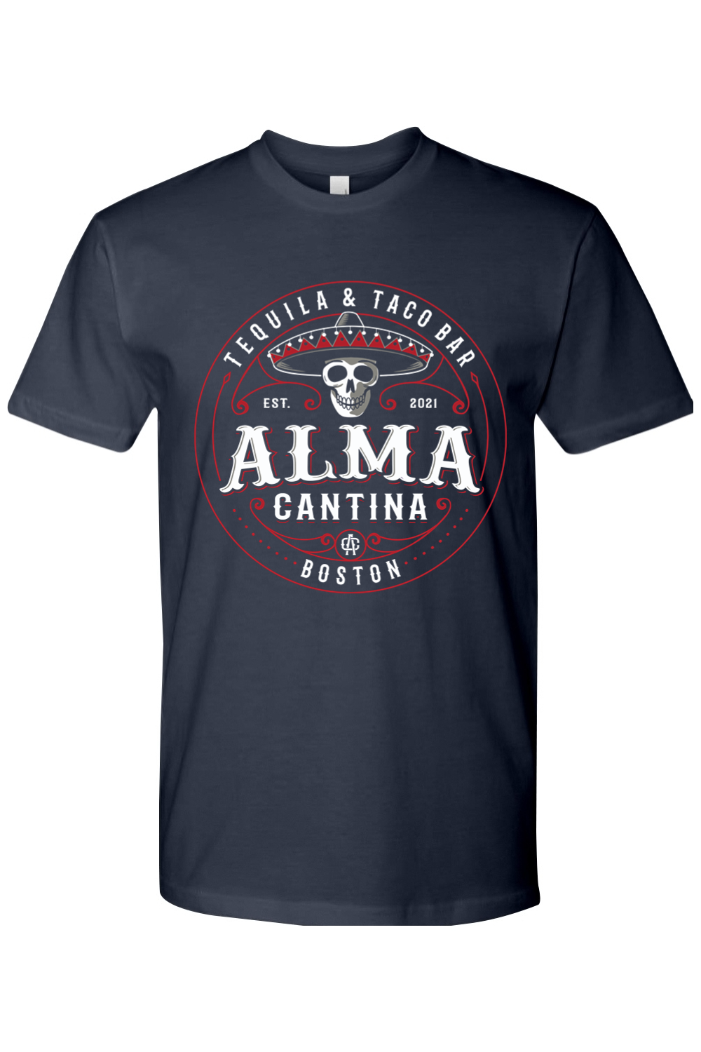 Alma Cantina Mens Graphic T-Shirt - Classic Logo Front
