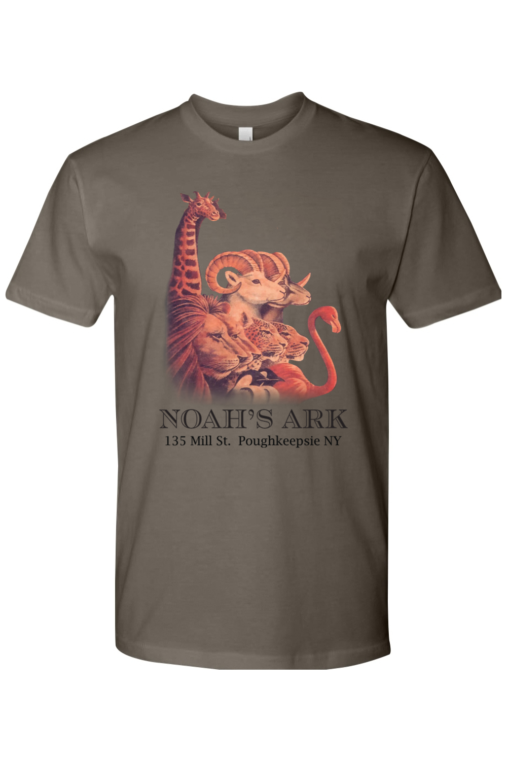 Noah's Ark Logo (color) Fitted Crewneck Tee