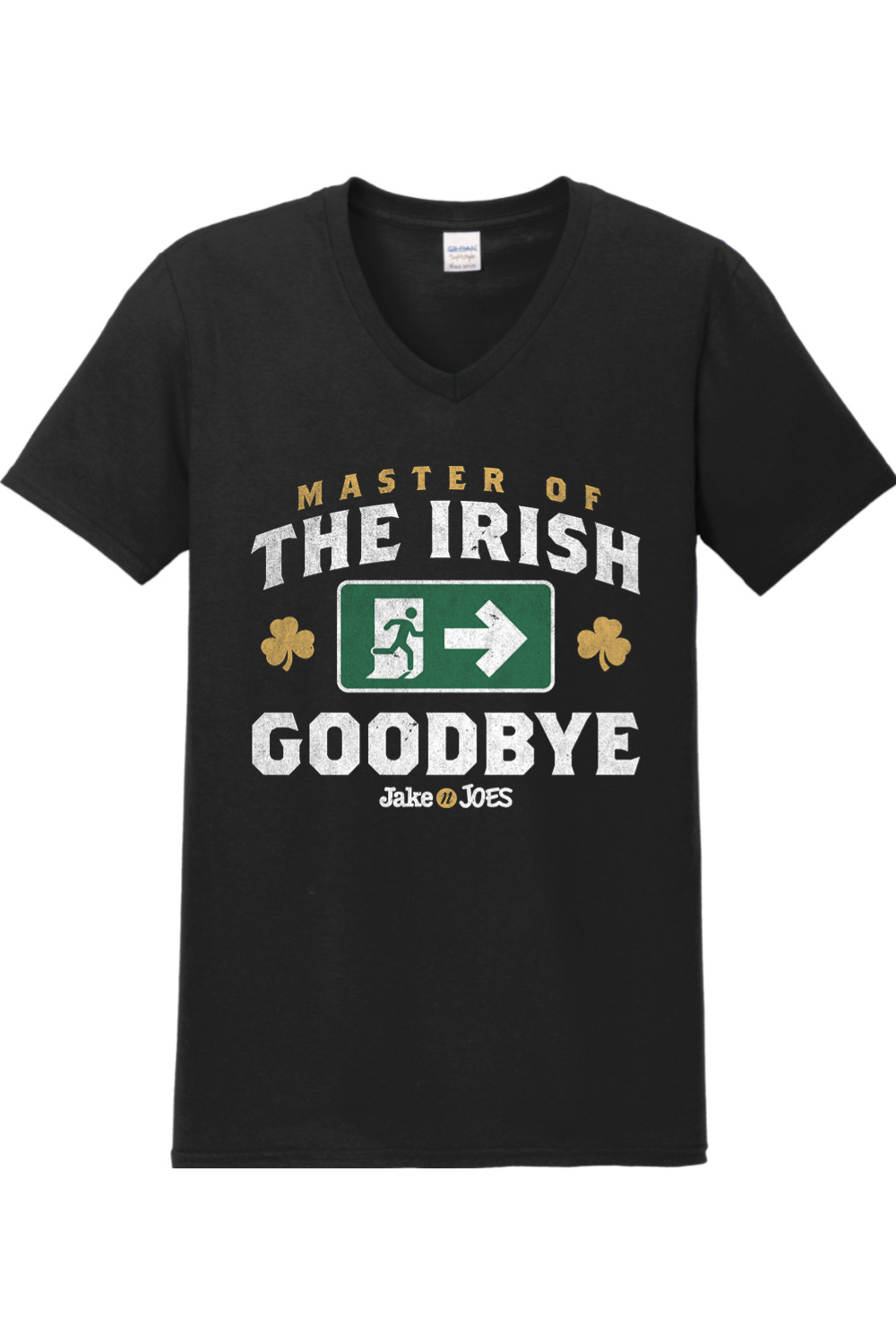 Jake n JOES Master of the Irish Goodbye Cotton Mens V-Neck T-Shirt