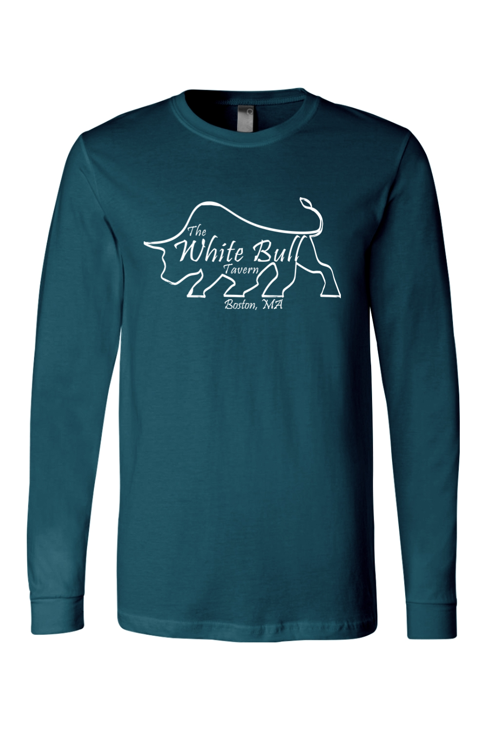 The White Bull Hallow Logo Mens Jersey Long Sleeve T-Shirt