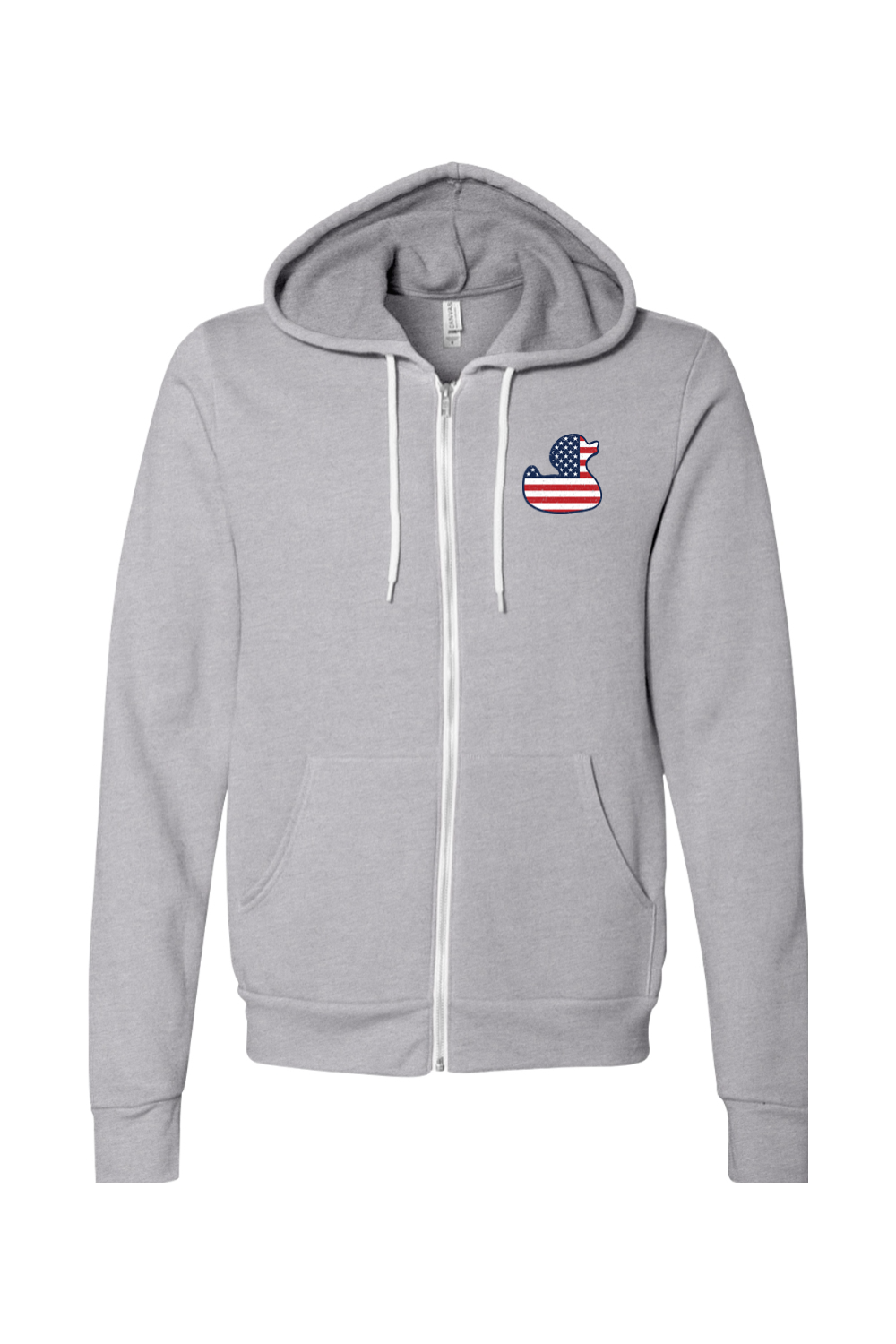 Mad Duck Red, White, & Blue Full-Zip Sponge Fleece Hoodie