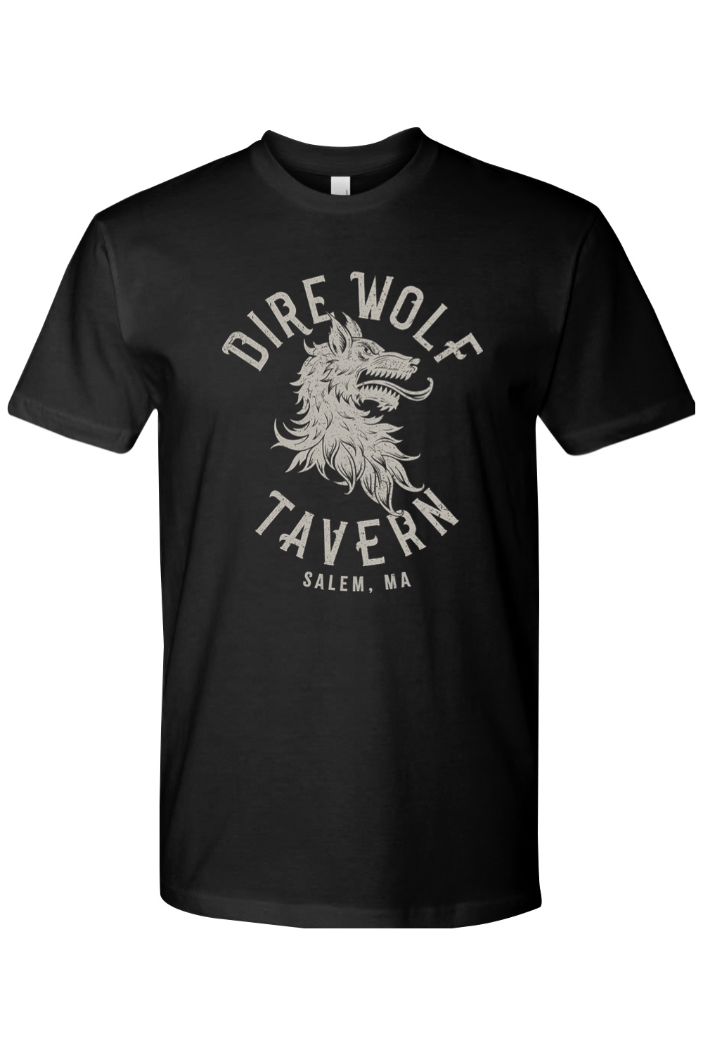 Staff Uniform - Dire Wolf Tavern Full Logo Mens Cotton T-Shirt