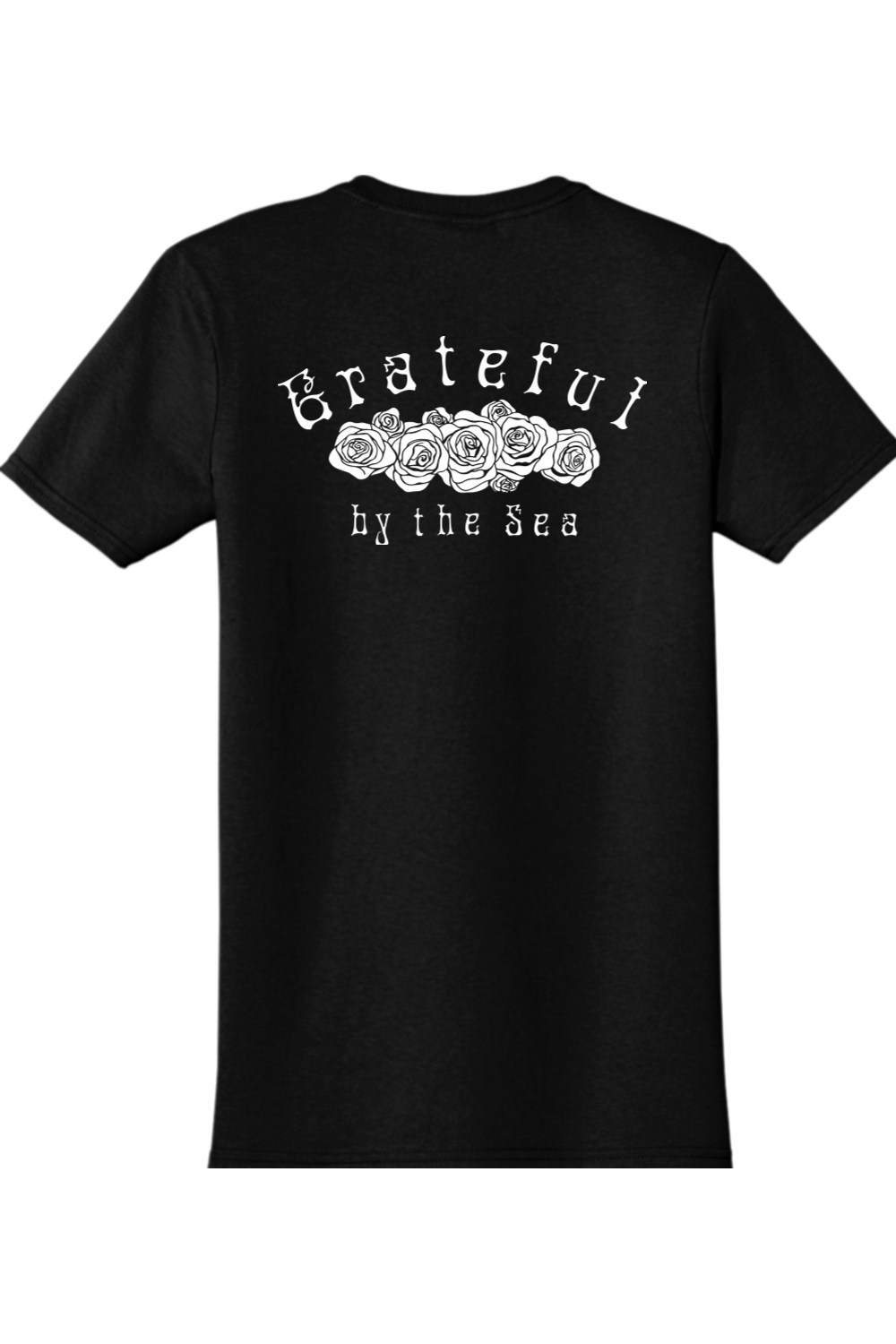 Staff Uniform - Cala's Mens Cotton T-Shirt - Grateful By The Sea